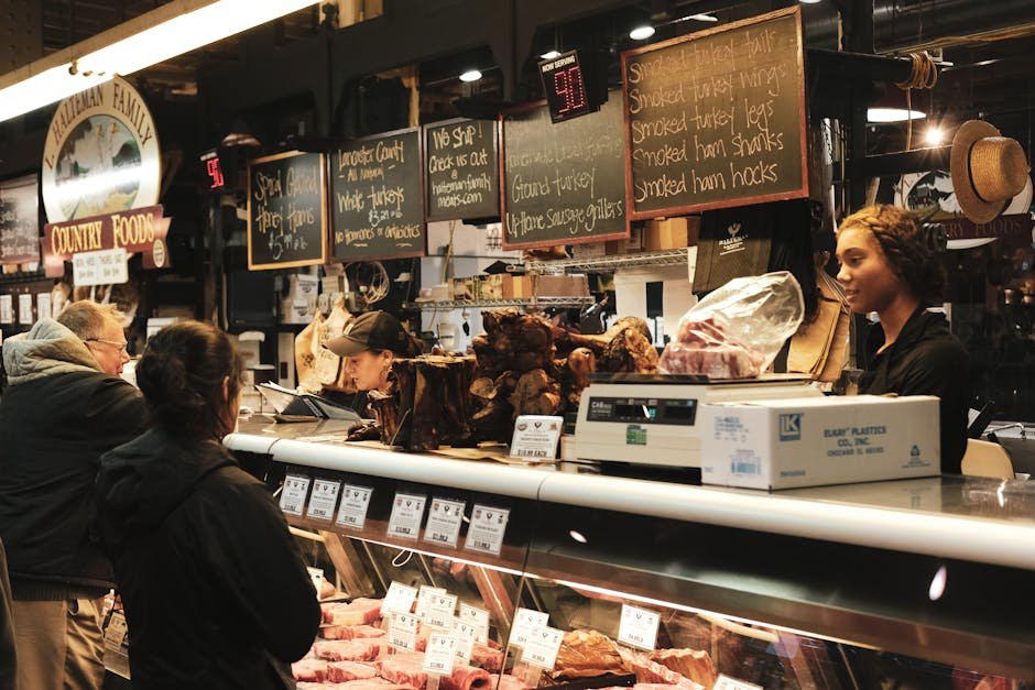 People at a Meat Shop lovevery